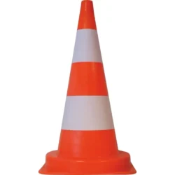 CONE SINALIZAÇÃO LARANJA PVC 75CM PINTURA REFLETORA