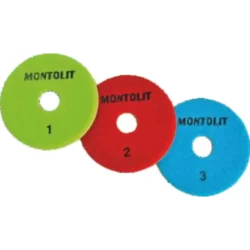 KIT 3 DISCO LIXA DIAMANTADA C VELCRO P POLIMENTO MONTOLIT