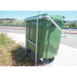 Suporte de Fixação para Contentor de Lixo 800L em Aço Galvanizado