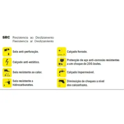 SAPATO EM PELE Nº 41 B+P 3088 KEVLAR MADER