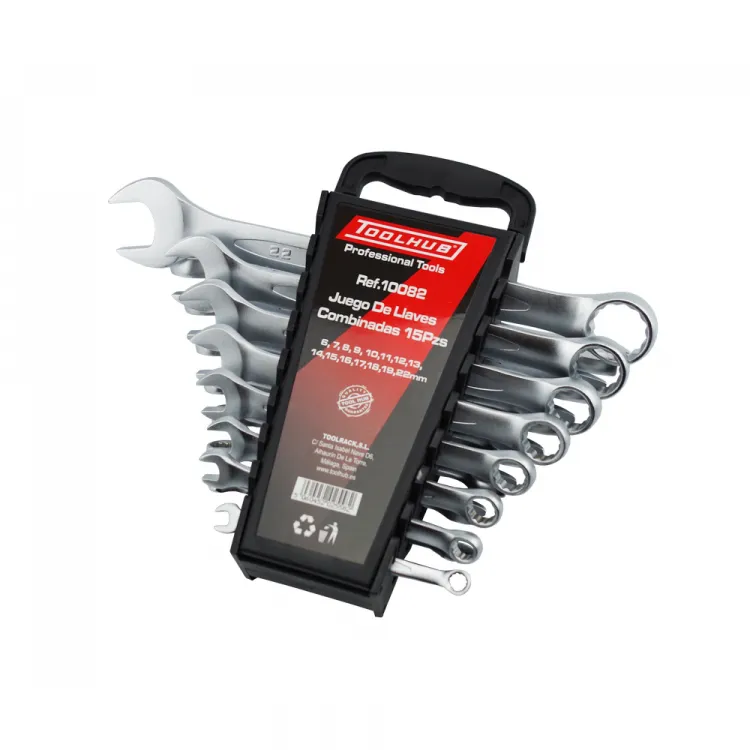 CONJUNTO DE CHAVES COMBINADAS 15 PEÇAS (6-22MM) TOOLHUB