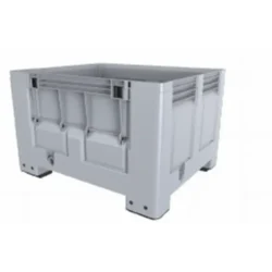 CONTENTOR PLÁSTICO LISO COM PORTA DOBRÁVEL ()