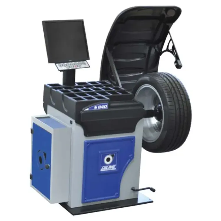 Máquina de calibrar pneus GIULIANO S840 3D com display vídeo e bloqueio pneumático