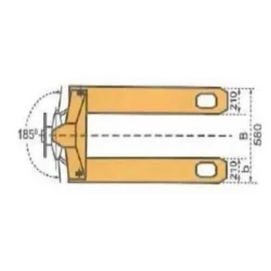 Porta-Paletes Manual ND Grandes Cargas 5000kg 1150x580mm