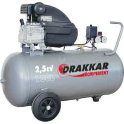COMPRESSOR 100L 8 BAR 2,5 CV 230 V DRAKKAR