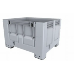 CONTENTOR PLÁSTICO LISO COM PORTA DOBRÁVEL