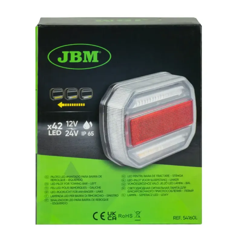 SINALIZADOR LED PARA BARRA DE REBOQUE ESQUERDO JBM