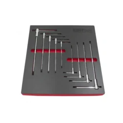 KIT 9PCS CHAVES ALLEN MACHO TORX C CABO EM T DESLIZANTE T10 T50 (3)