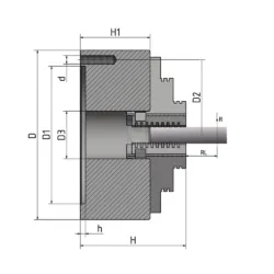 BUCHA 4 GRAMPOS ø 125 mm AP. INDIV. OPTIMUM