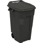 CONTENTOR DE LIXO COM RODAS 120L PRETO TAYG