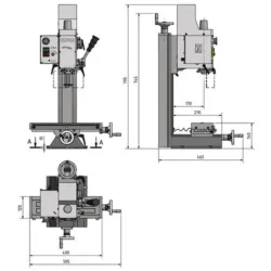 MAQ.FURAR/FRESAR OPTI BF16/230V VARIO OPTIMUM