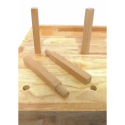 Mesa de Carpinteiro MADER 126cm Madeira de Borracha 100kg