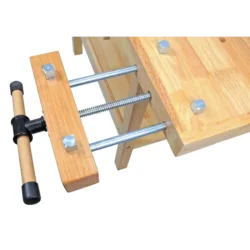 Mesa de Carpinteiro MADER 126cm Madeira de Borracha 100kg
