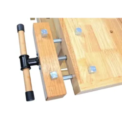 Mesa de Carpinteiro MADER 126cm Madeira de Borracha 100kg