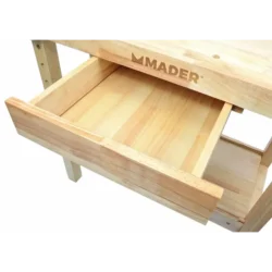 Mesa de Carpinteiro MADER 126cm Madeira de Borracha 100kg