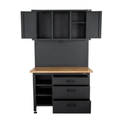 BANCADA DE TRABALHO COM PAINEL E ARMÁRIO VITO ()