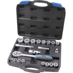 Caixa de Ferramentas 1/2" 21 Peças STILKER Aço Cromo Vanádio