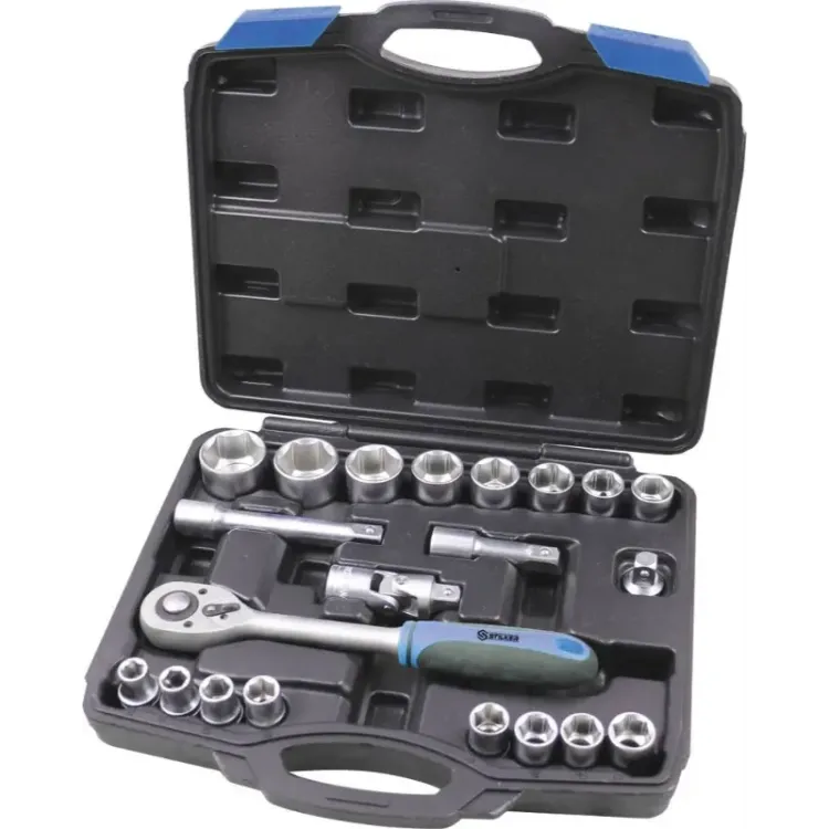 Caixa de Ferramentas 1/2" 21 Peças STILKER Aço Cromo Vanádio
