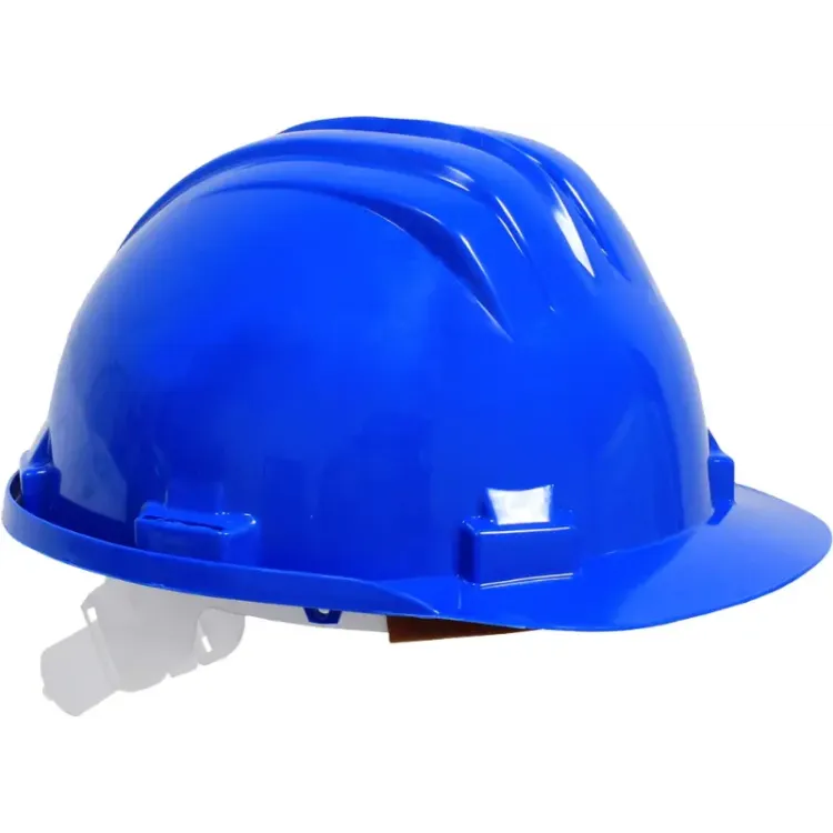 Capacete de Proteção Mader Azul Plástico Resistente