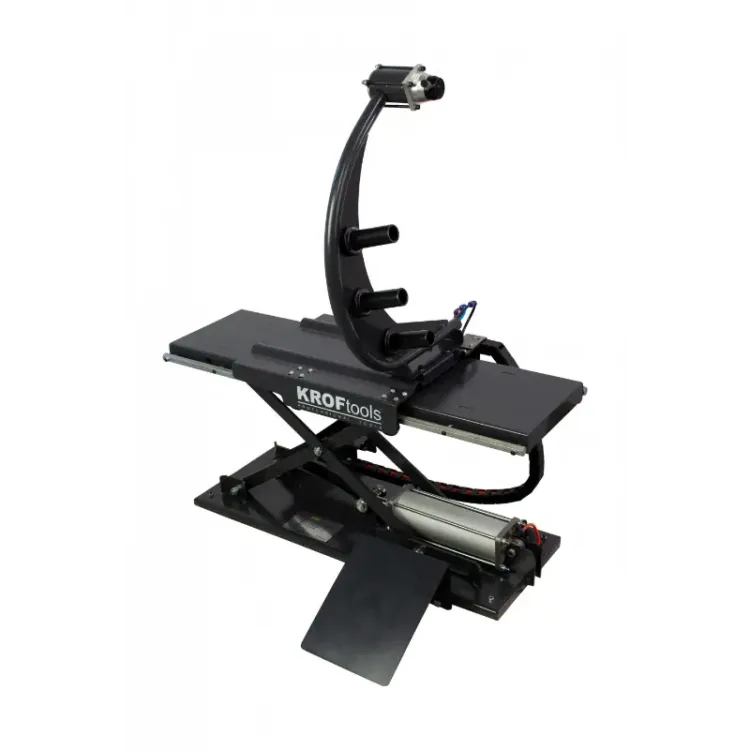 Elevador de Roda Pneumático Kroftools 80kg 130-420mm