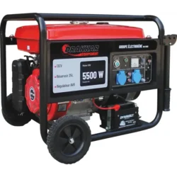 Gerador AVR Monofásico Gasolina DRAKKAR 5500W 13CV Arranque Elétrico