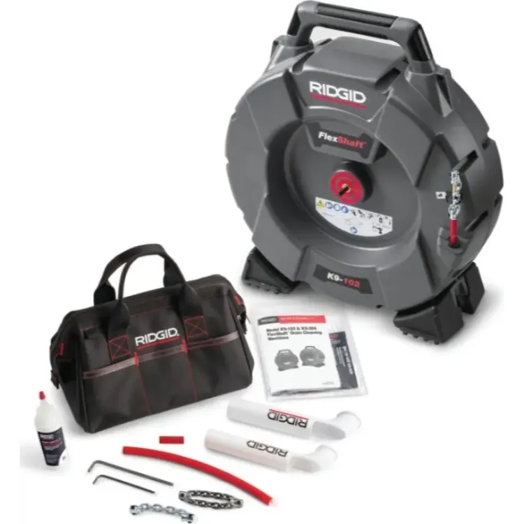 MAQUINA DESENTUPIDORA DE ESGOTOS DE ¼ A FLEXSHAFT™ K RIDGID