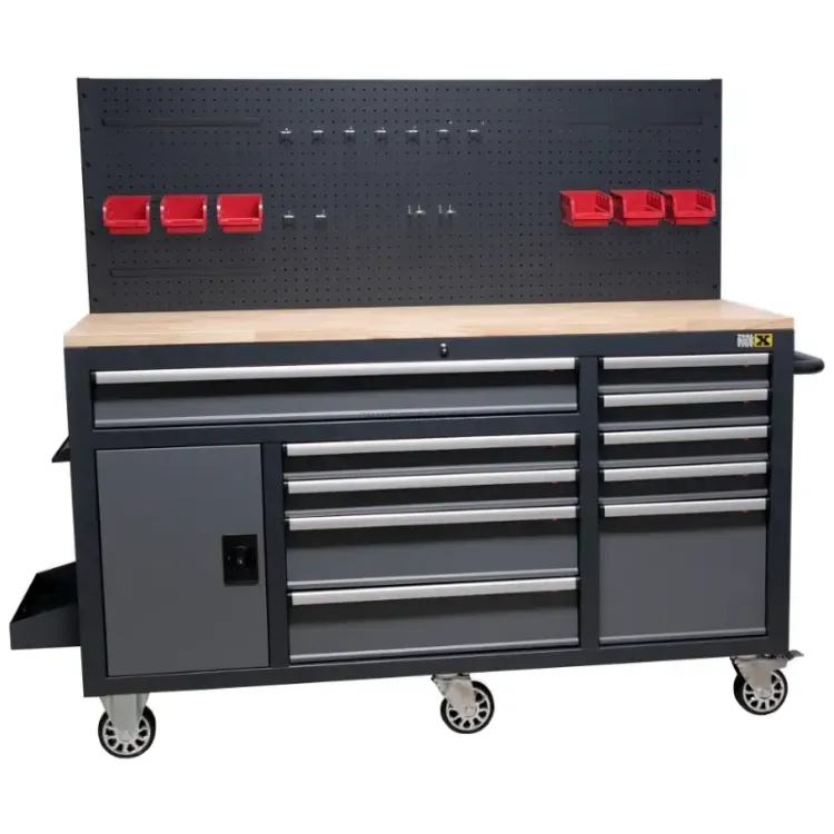 Bancada de Trabalho com Rodas e Painel TOOLBOX4YOU 1850×600 mm