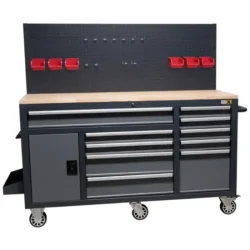 Bancada de Trabalho com Rodas e Painel TOOLBOX4YOU 1850x600 mm