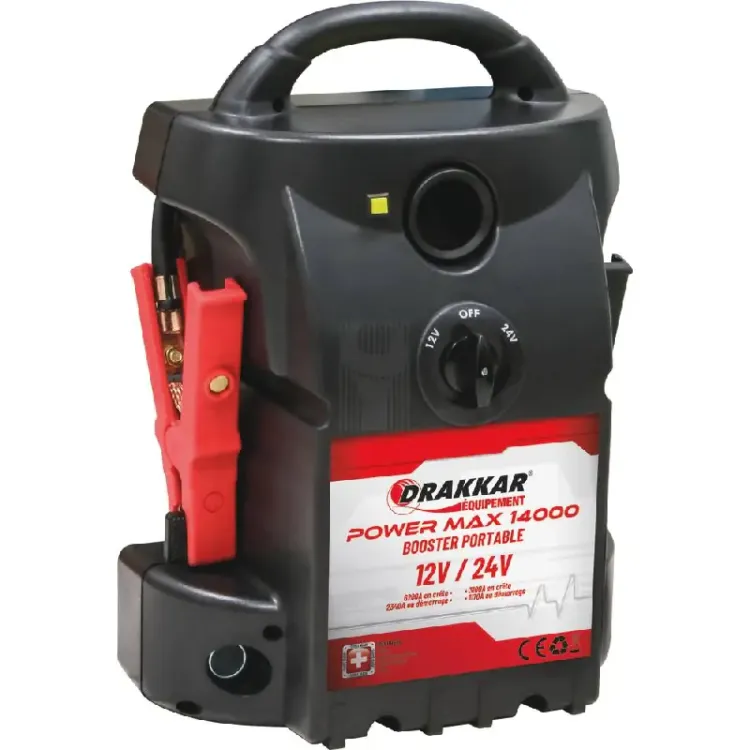 Booster de Arranque DRAKKAR 12/24V 6200A 2 Baterias 23Ah