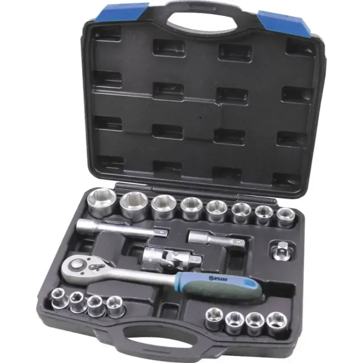 Caixa de Ferramentas 1/2" 21 Peças STILKER Aço Cromo Vanádio