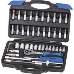 Caixa de Ferramentas STILKER 1/4" 46 Peças Aço Cromo Vanádio 1.3kg