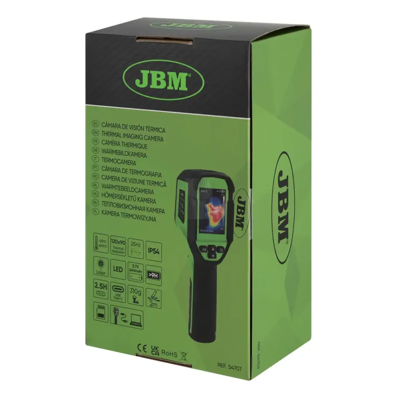 CÂMARA VISÃO TÉRMICA DIGITAL JBM