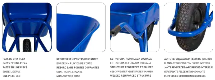 CARRO DE MÃO P/ OBRA C/ RODA PNEUMÁTICA EVOF2 SIRL