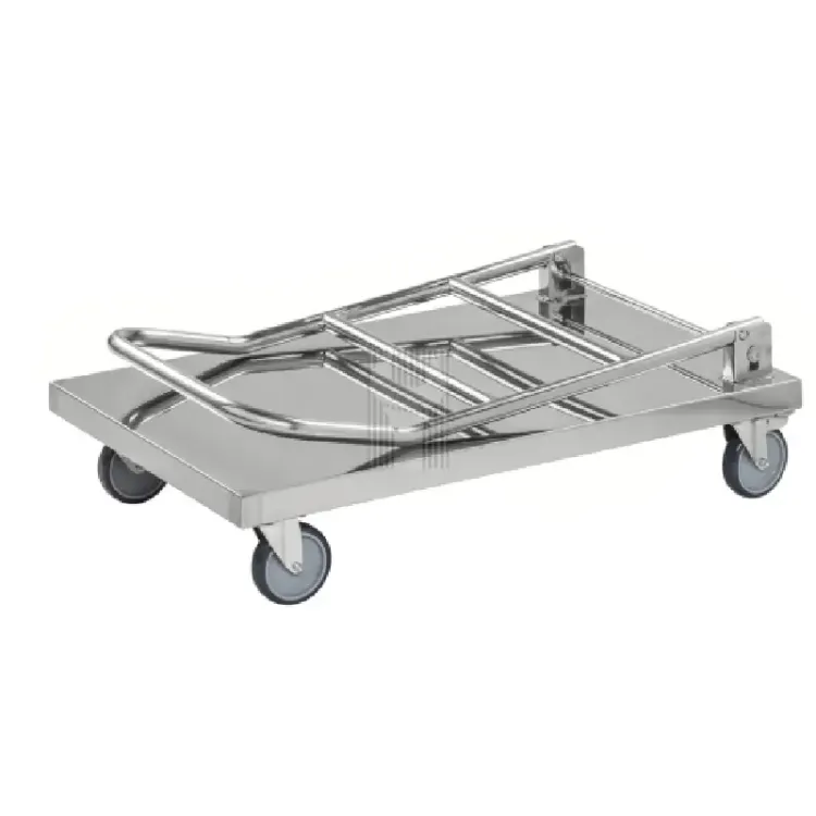 CARRO PLATAFORMA INOXIDÁVEL 100KG DOBRÁVEL