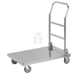 CARRO PLATAFORMA INOXIDÁVEL 100KG DOBRÁVEL