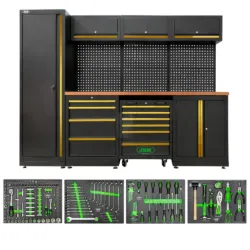 CONJUNTO MÓVEIS MODULARES 18 PEÇAS DOURADO JBM