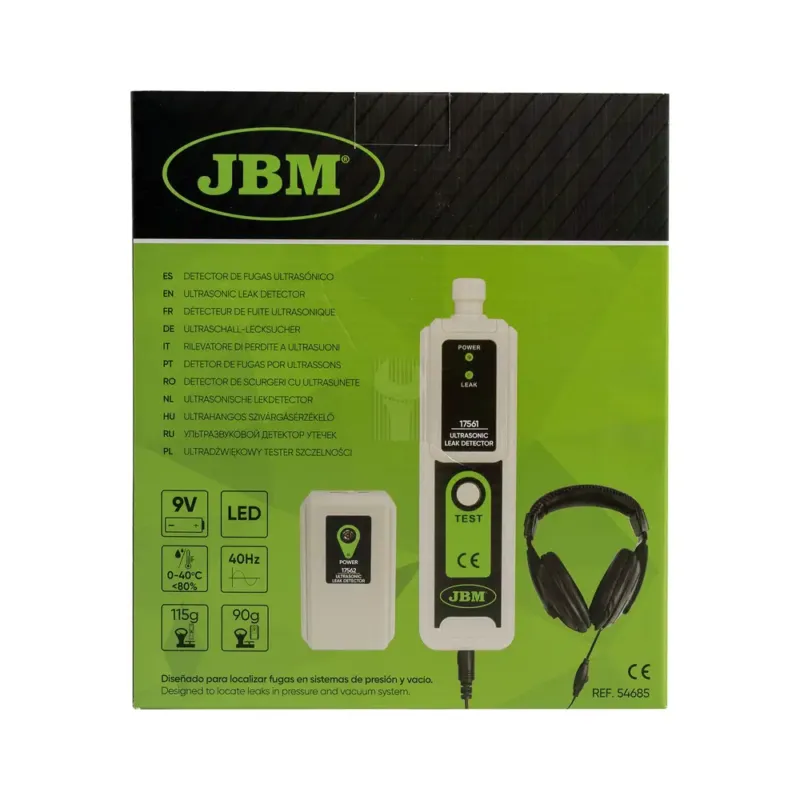 DETECTOR FUGAS ULTRASSÓNICO PORTÁTIL JBM