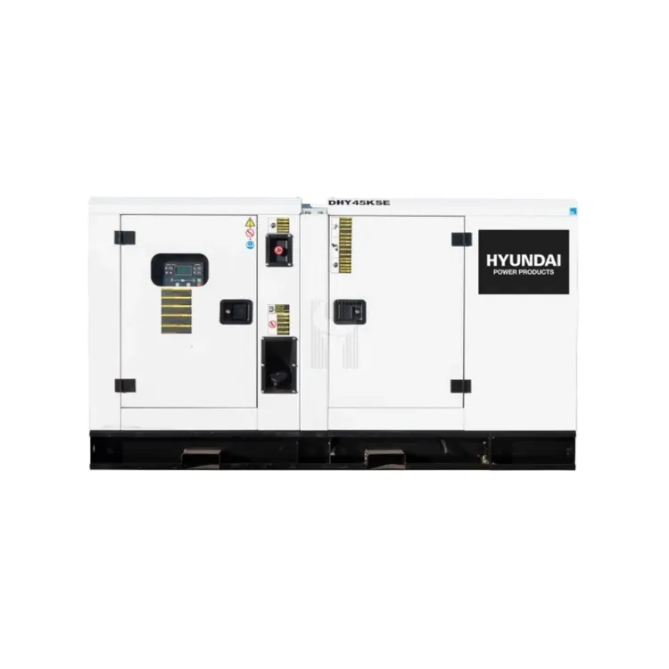 Gerador Trifásico Insonorizado HYUNDAI DHY45KSE 44KVA 1500RPM