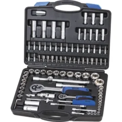 Mala de Ferramentas STILKER 1/4" e 1/2" 94 Peças 45 Dentes