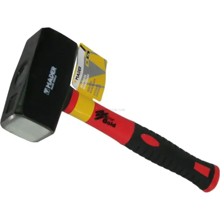 Marreta Quadrada com Cabo Plástico MADER 1 kg