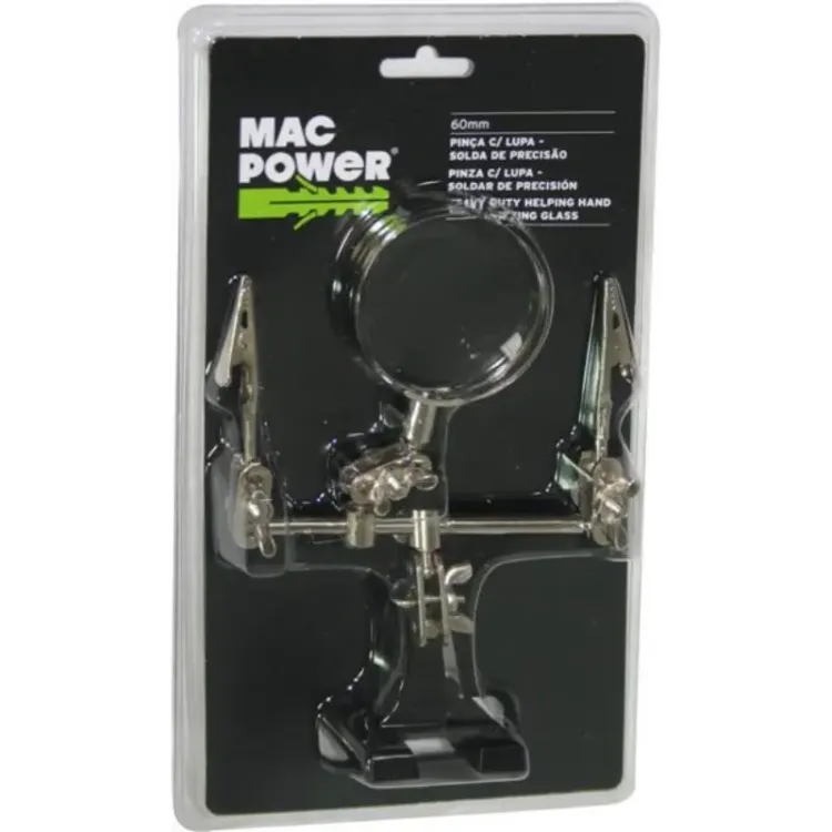 PINÇA COM LUPA PARA SOLDA PRECISÃO MAC POWER