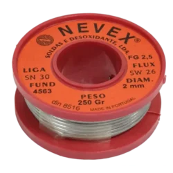 SOLDA ESTANHO C/RESINA 250G NEVEX