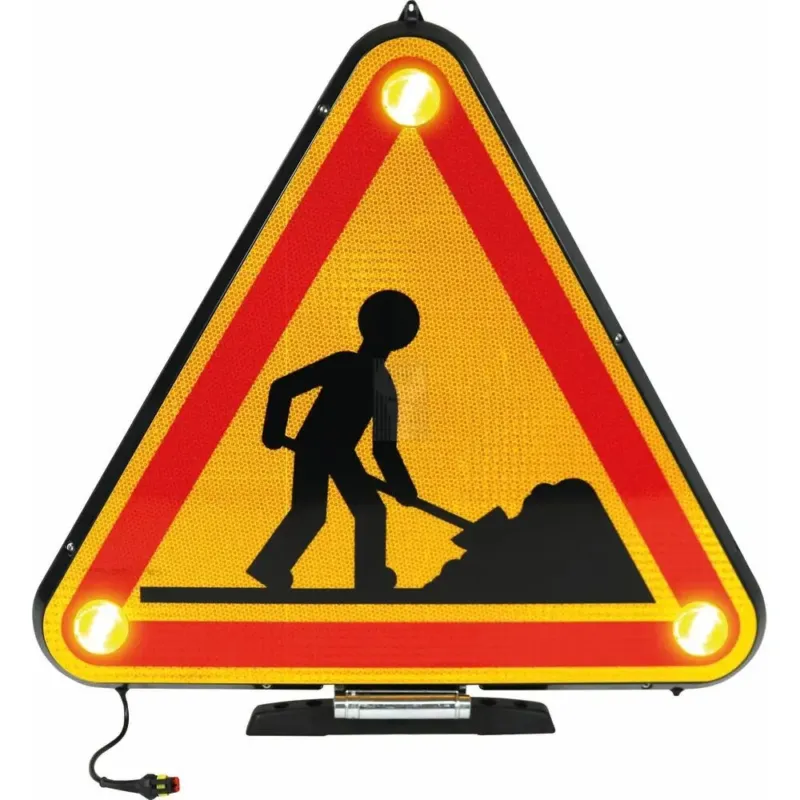 TRIÂNGULO TRIFLASH LED CLASSE 2 700MM ELÉTRICO CEA