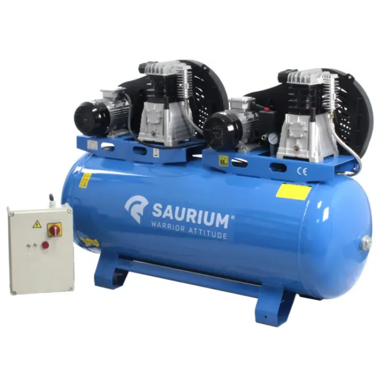 COMPRESSOR DE AR TRIFÁSICO 270L 4HP+4HP 10BAR