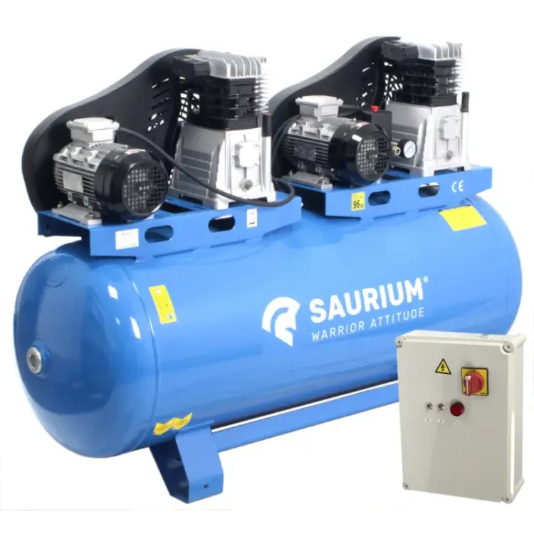 COMPRESSOR DE AR TRIFÁSICO 270L 4HP+4HP 10BAR