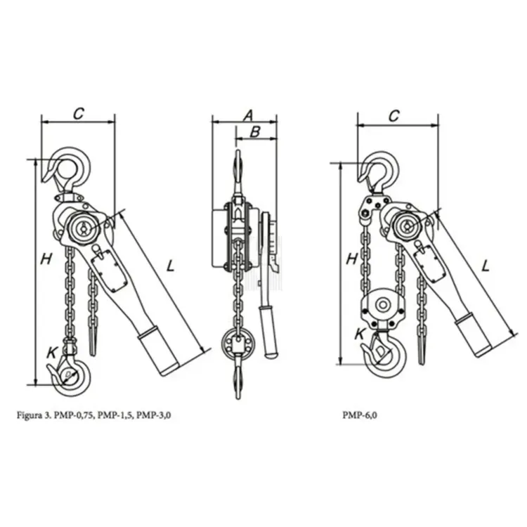 DIFERENCIAL MANUAL DE ALAVANCA 78-116 GAYNER