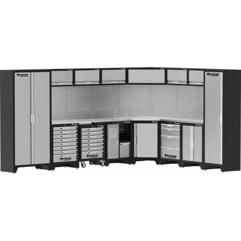 MOBILIÁRIO OFICINA 8 ELEMENTOS CANTO INOX DRAKKAR