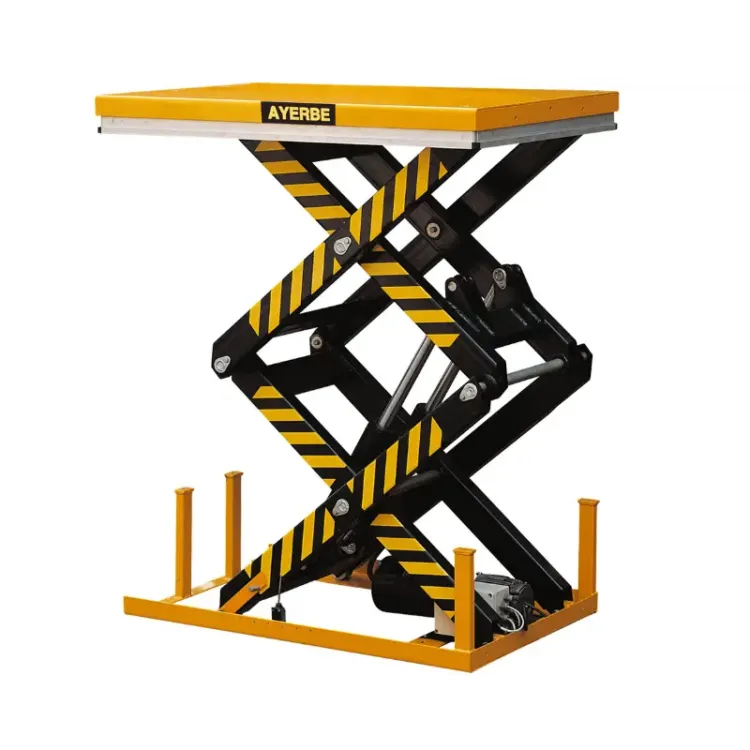 Plataforma elevatória tesoura dupla AYERBE 4000kg 2050mm 400V