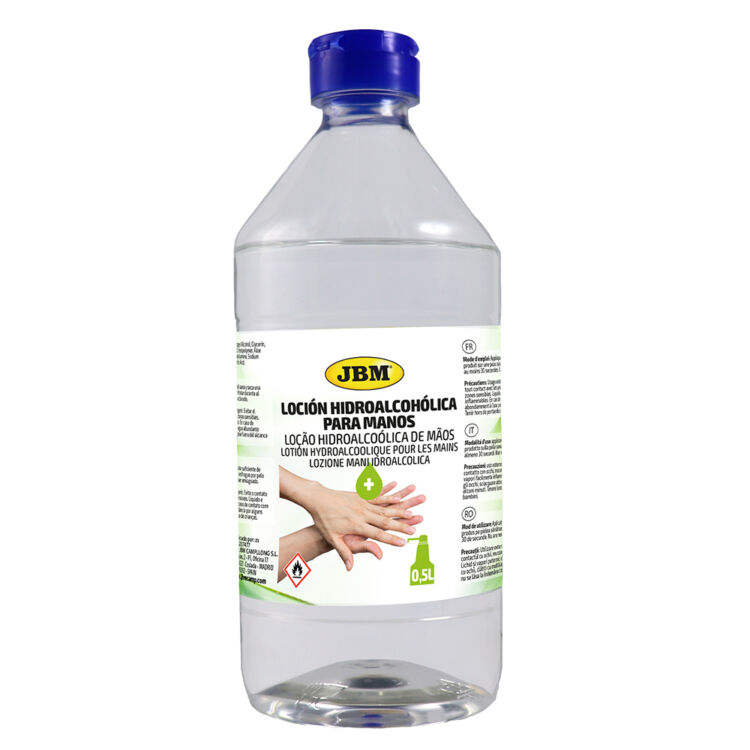 LOÇÃO DE MÃOS HIGIENIZANTE 0,5L JBM