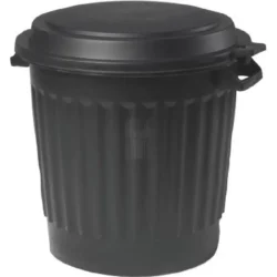 CAIXOTE DO LIXO 80L COM TAMPA BLOQUEÁVEL E PEGAS MONOBLOCO EDA
